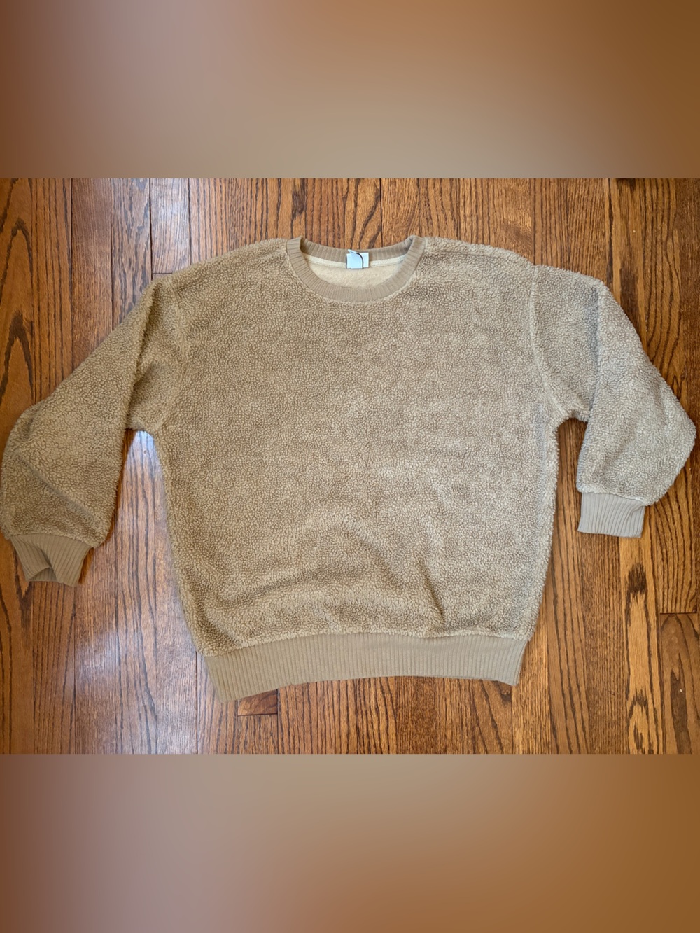 Cozy Women's Camel Sherpa Pullover Sweater